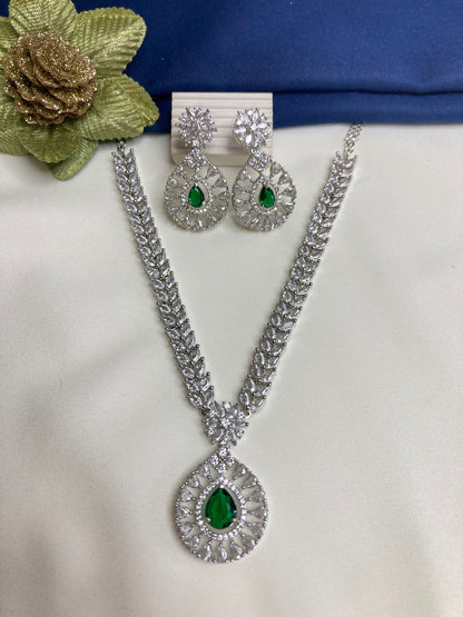 Green Sienna Zirconia Jewellery Set