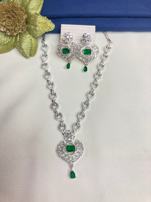 Green Sophia Zirconia Jewellery Set