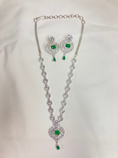 Green Sophia Zirconia Jewellery Set