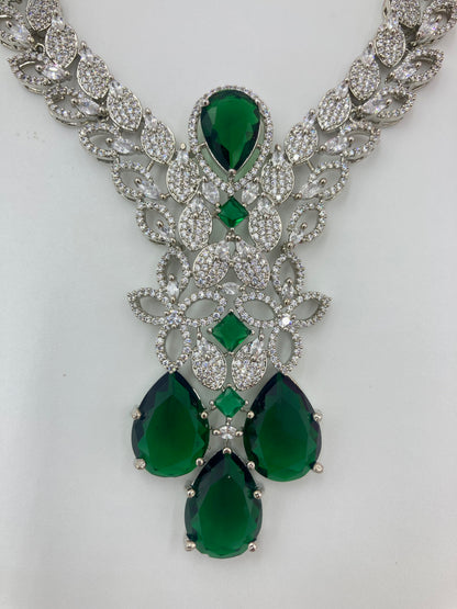 ZaraEmeraldZirconiaJewellerySet