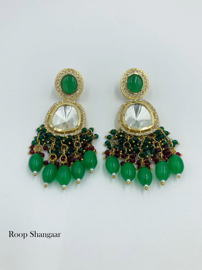 Emerald Brishti Jewellery Set