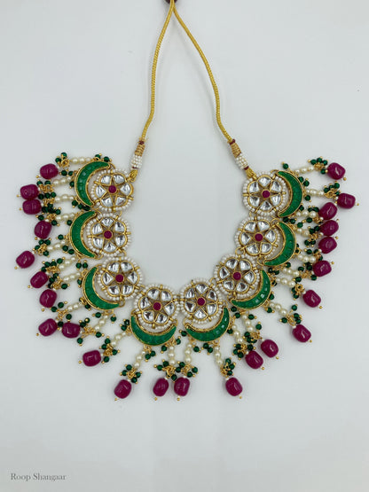 Emerald Green Vinita Jewellery Set