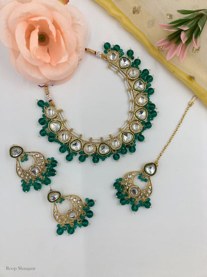 Emerald Grishma Jewellery Set