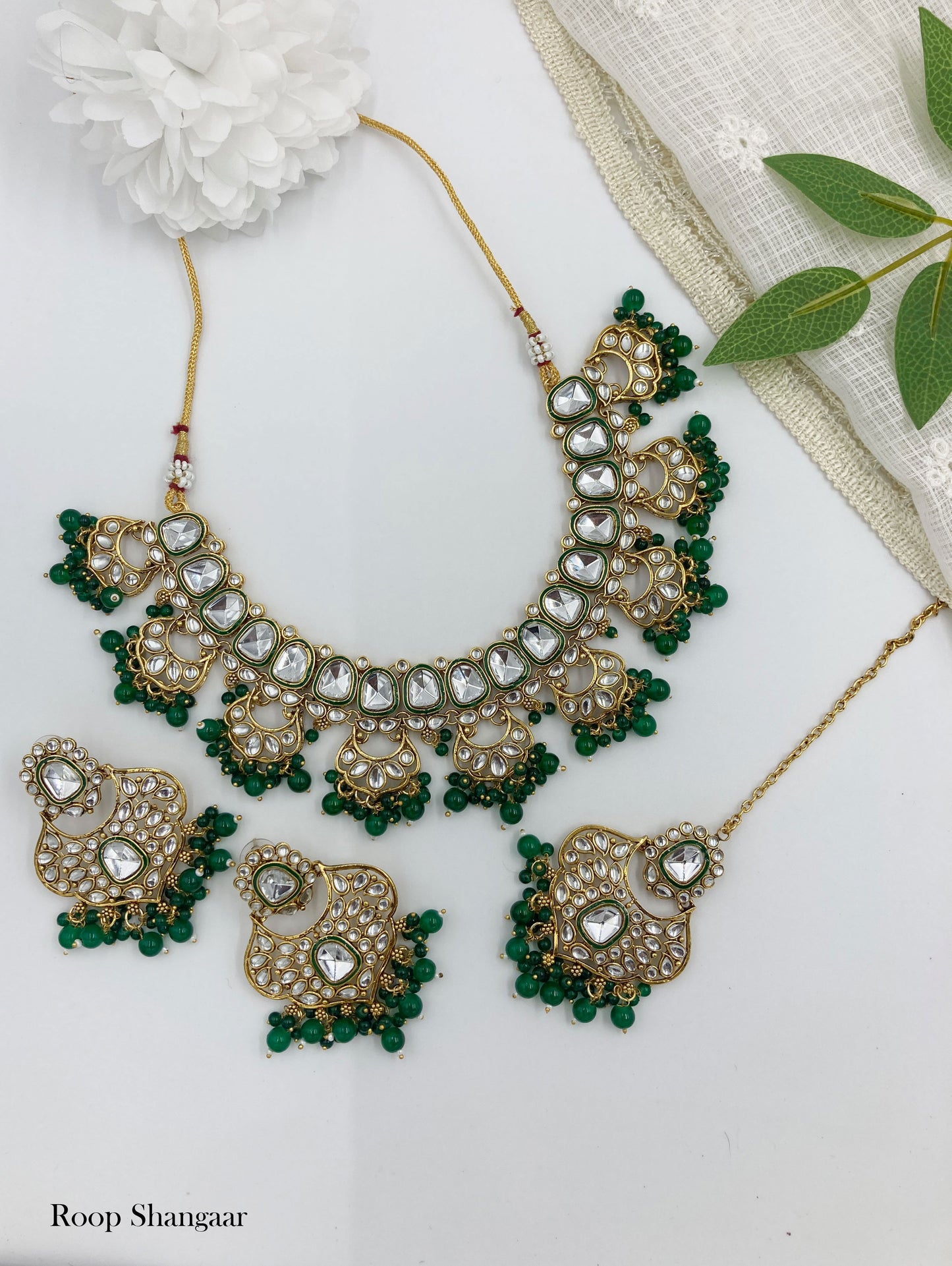 Emerald Nandini Jewellery Set