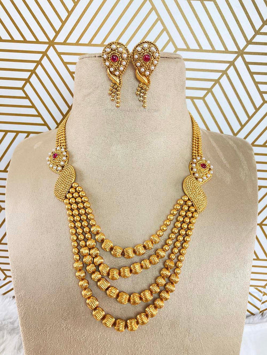 Golden Lakshmi Jewellery Set