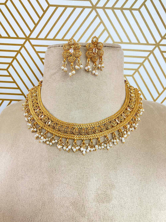 Golden Shivani Jewellery Set