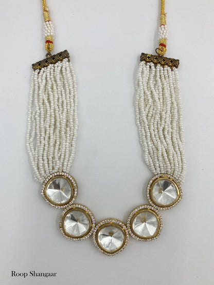 Ivory Avanti Kundan Necklace Set