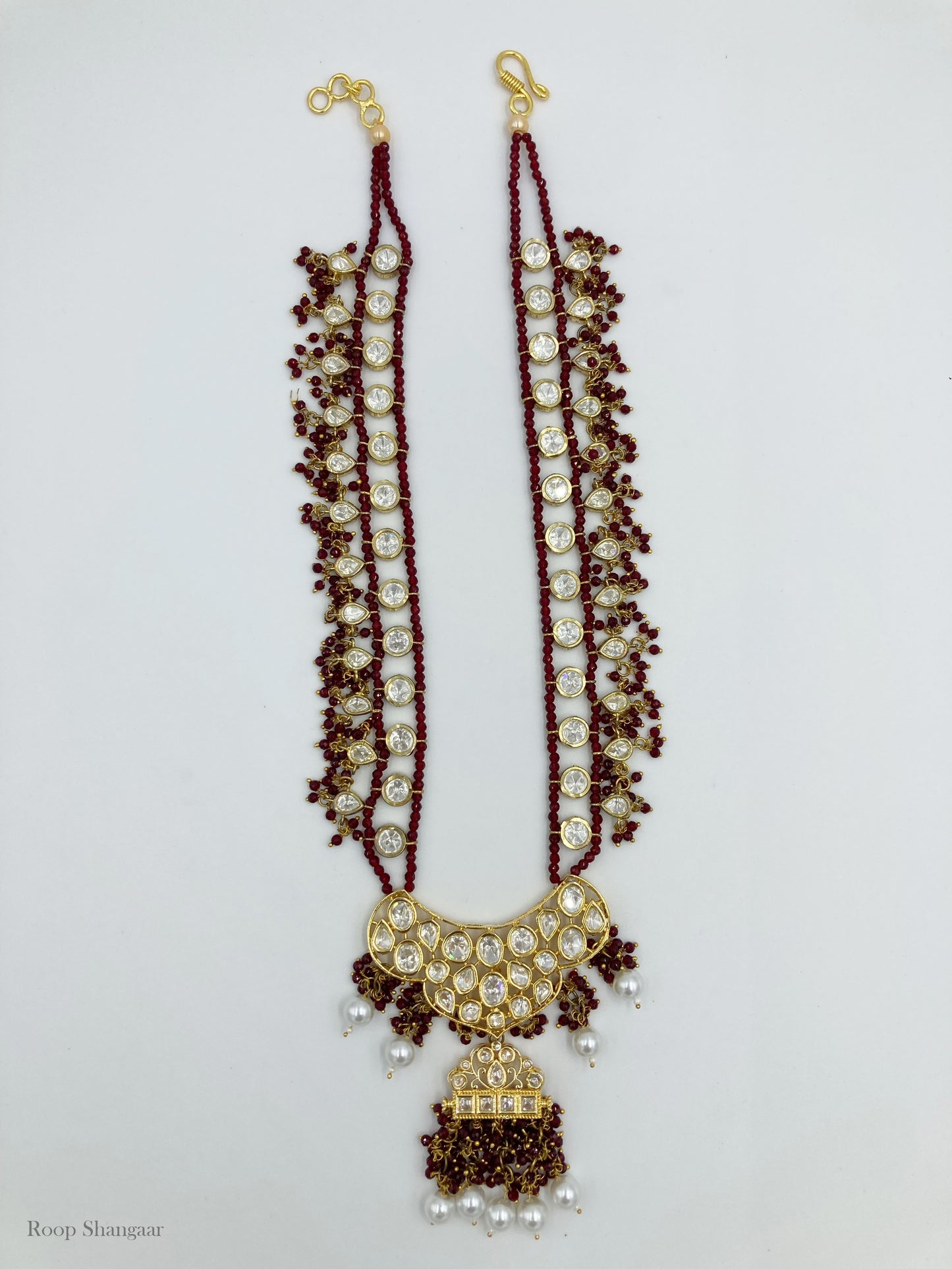 Maroon Priyalata Jewellery Set