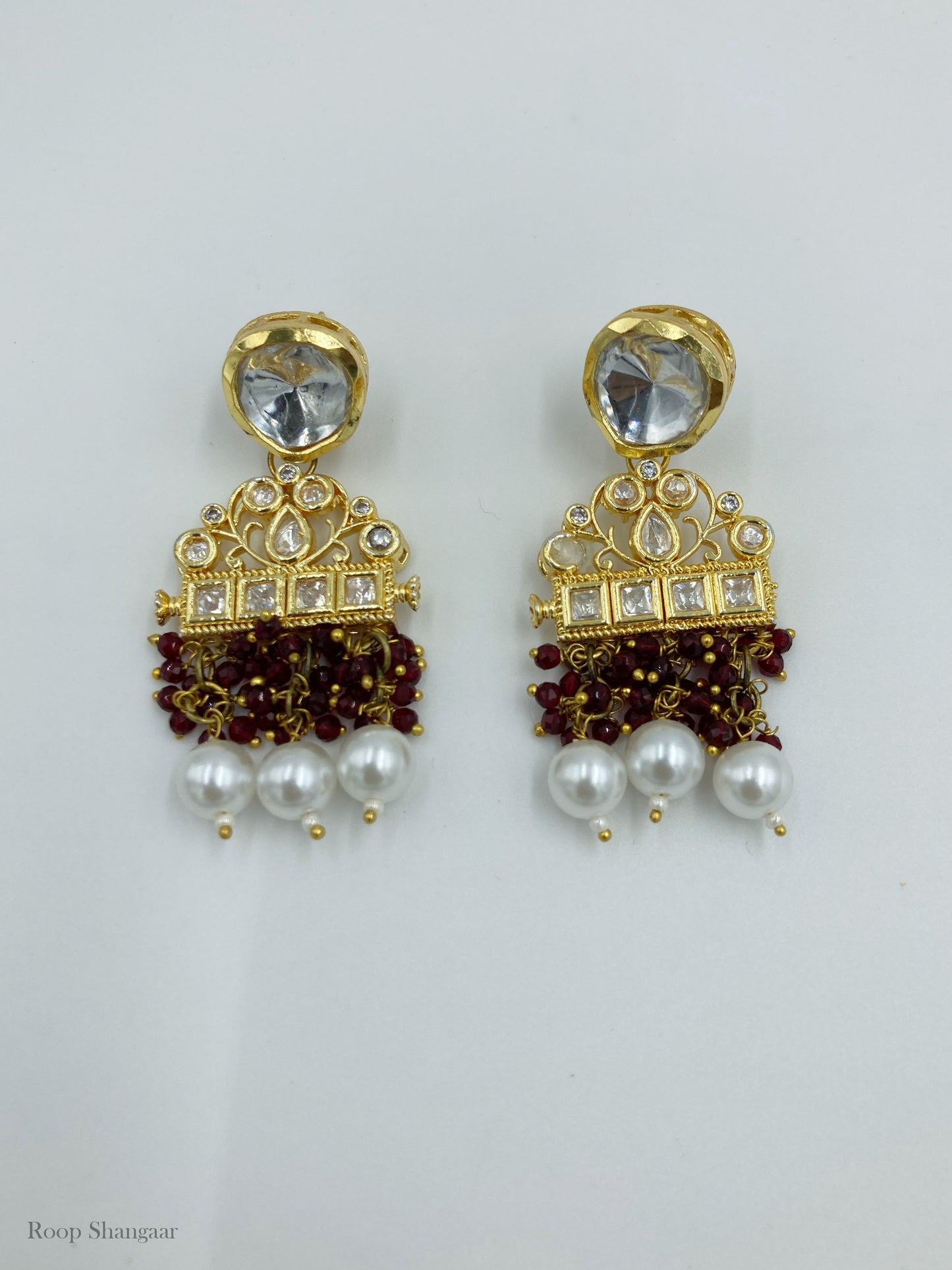 Maroon Priyalata Jewellery Set