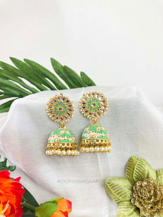 Mint Akansha Jhumki Earrigs