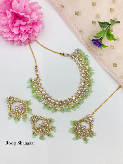 Mint  Isha Jewellery Set