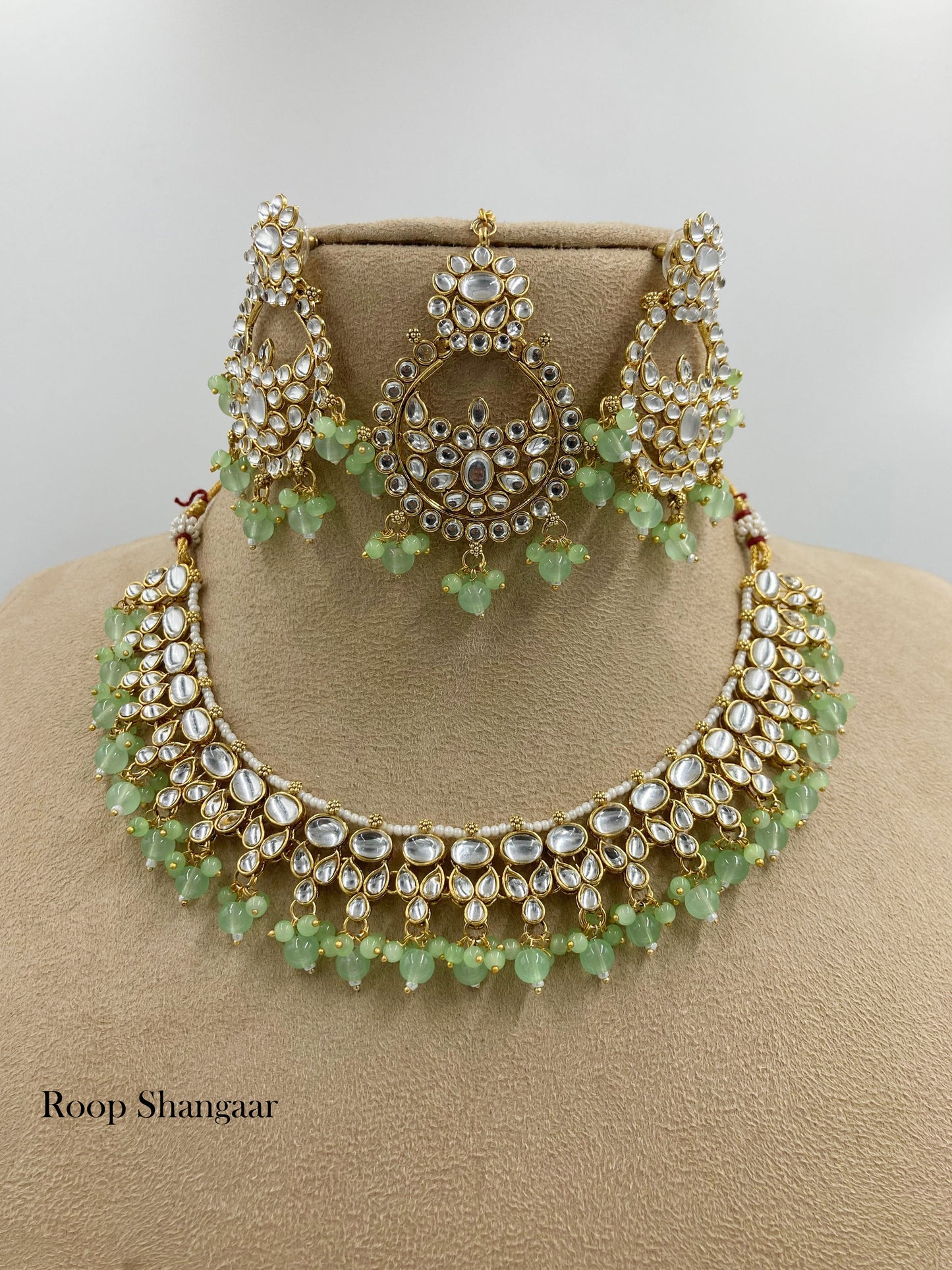 Mint  Isha Jewellery Set