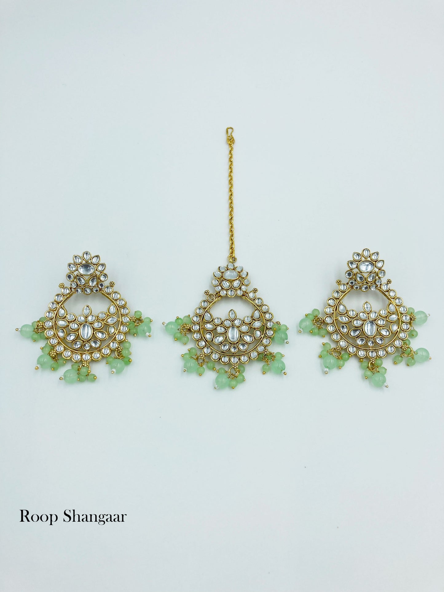 Mint  Isha Jewellery Set