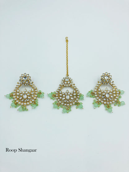 Mint  Isha Jewellery Set