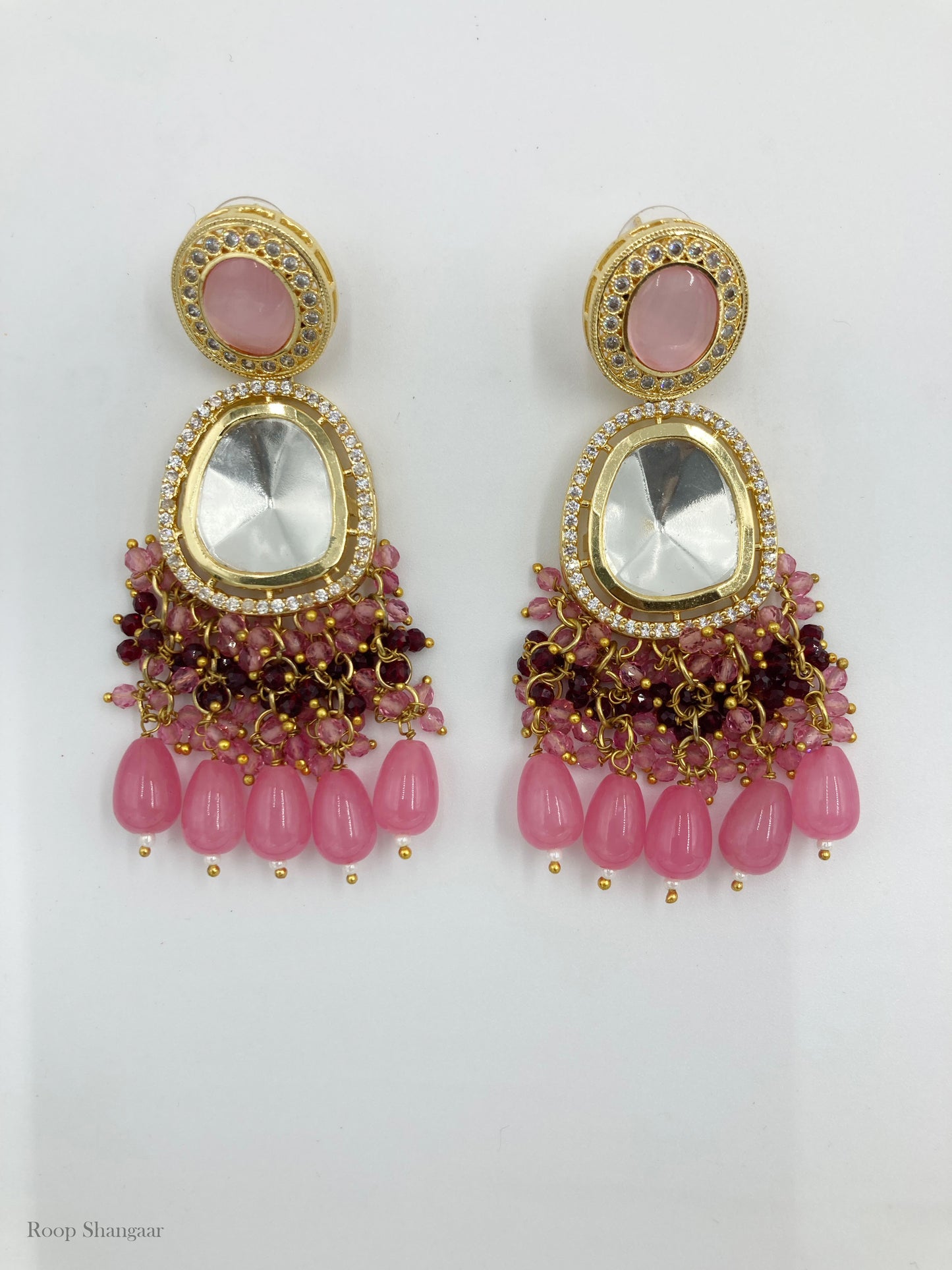 Pink Brishti Jewellery Set