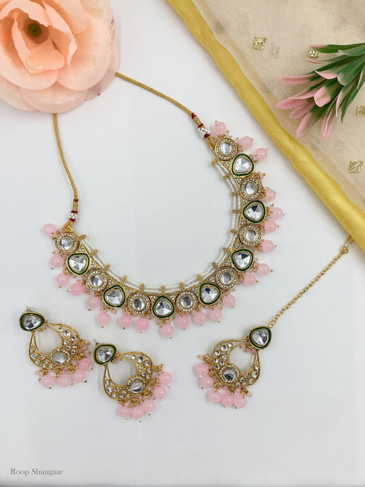 Pink Grishma Jewellery Set