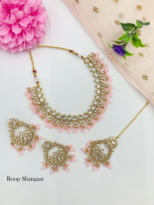 Pink Isha Jewellery Set