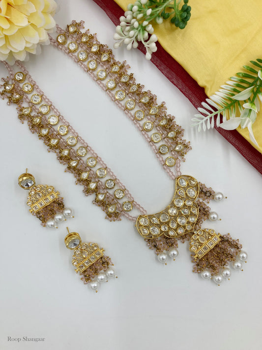 Pink Priyalata Jewellery Set