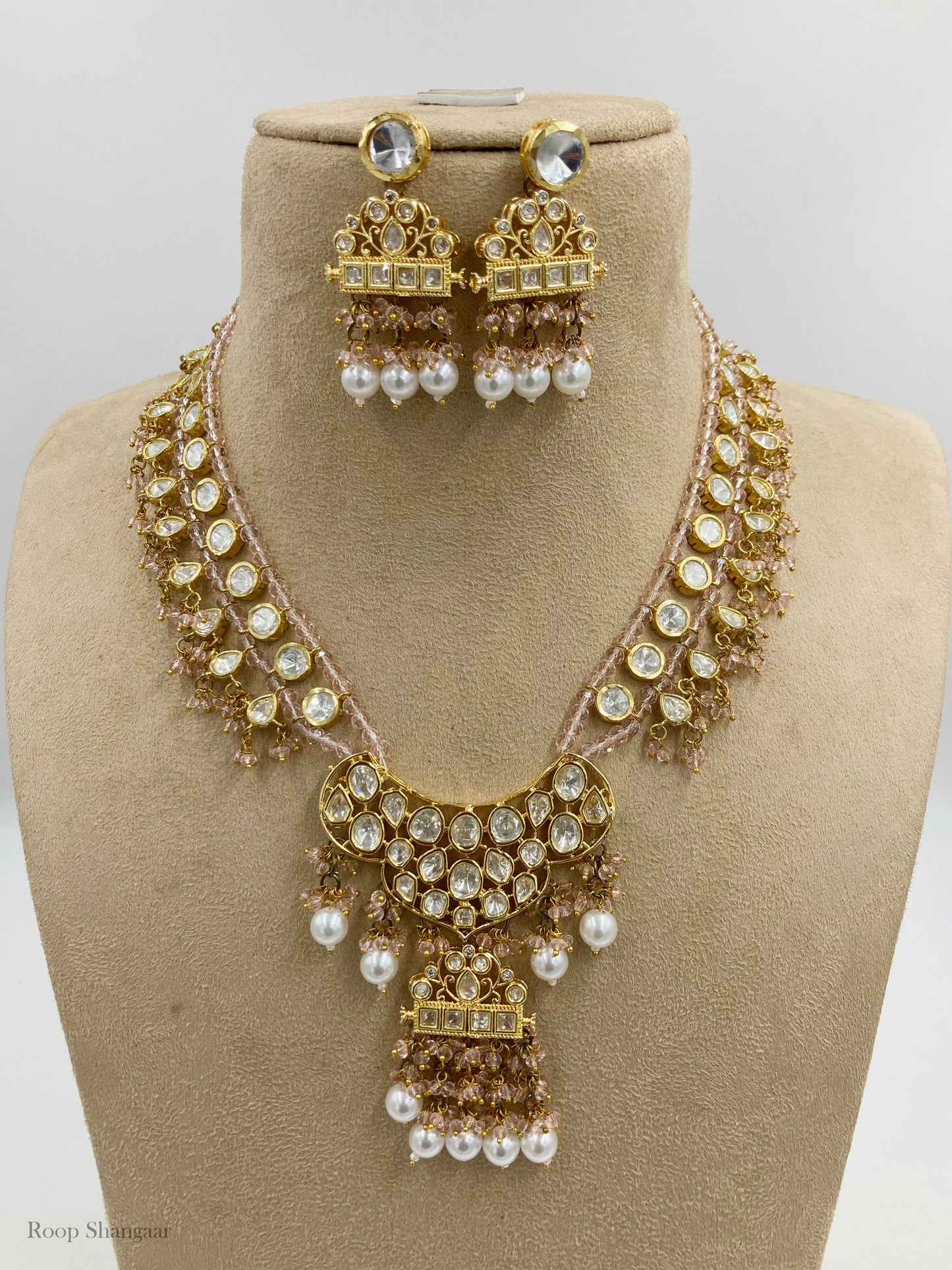 Pink Priyalata Jewellery Set