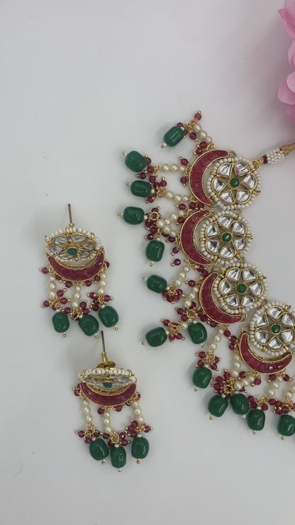 Multicolor Vinita Jewellery Set