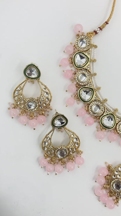 Pink Grishma Jewellery Set