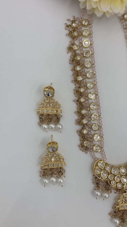 Pink Priyalata Jewellery Set