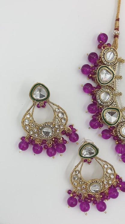 Purple Grishma Jewellery Set