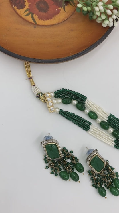 Emerald Promita Jewellery Set