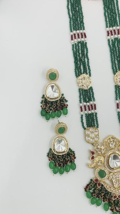 Emerald Brishti Jewellery Set