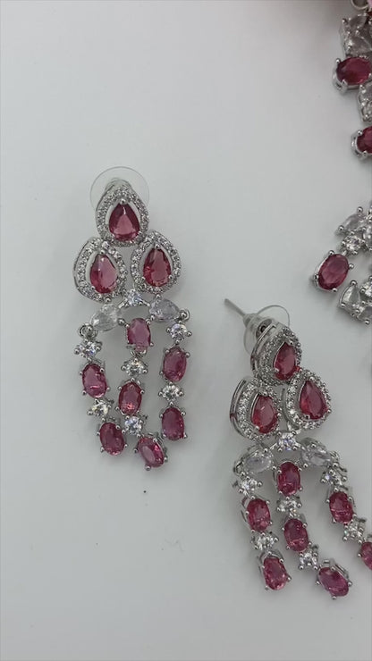 Ruby Megan Zirconia Jewellery Set