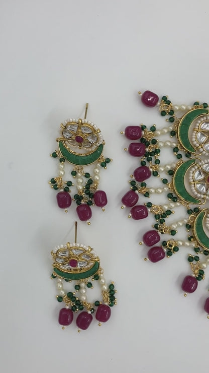 Emerald Green Vinita Jewellery Set