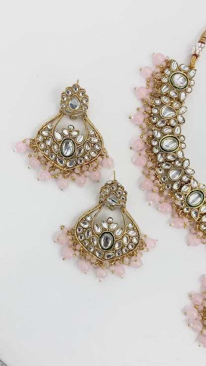 Pink Meher Jewellery Set