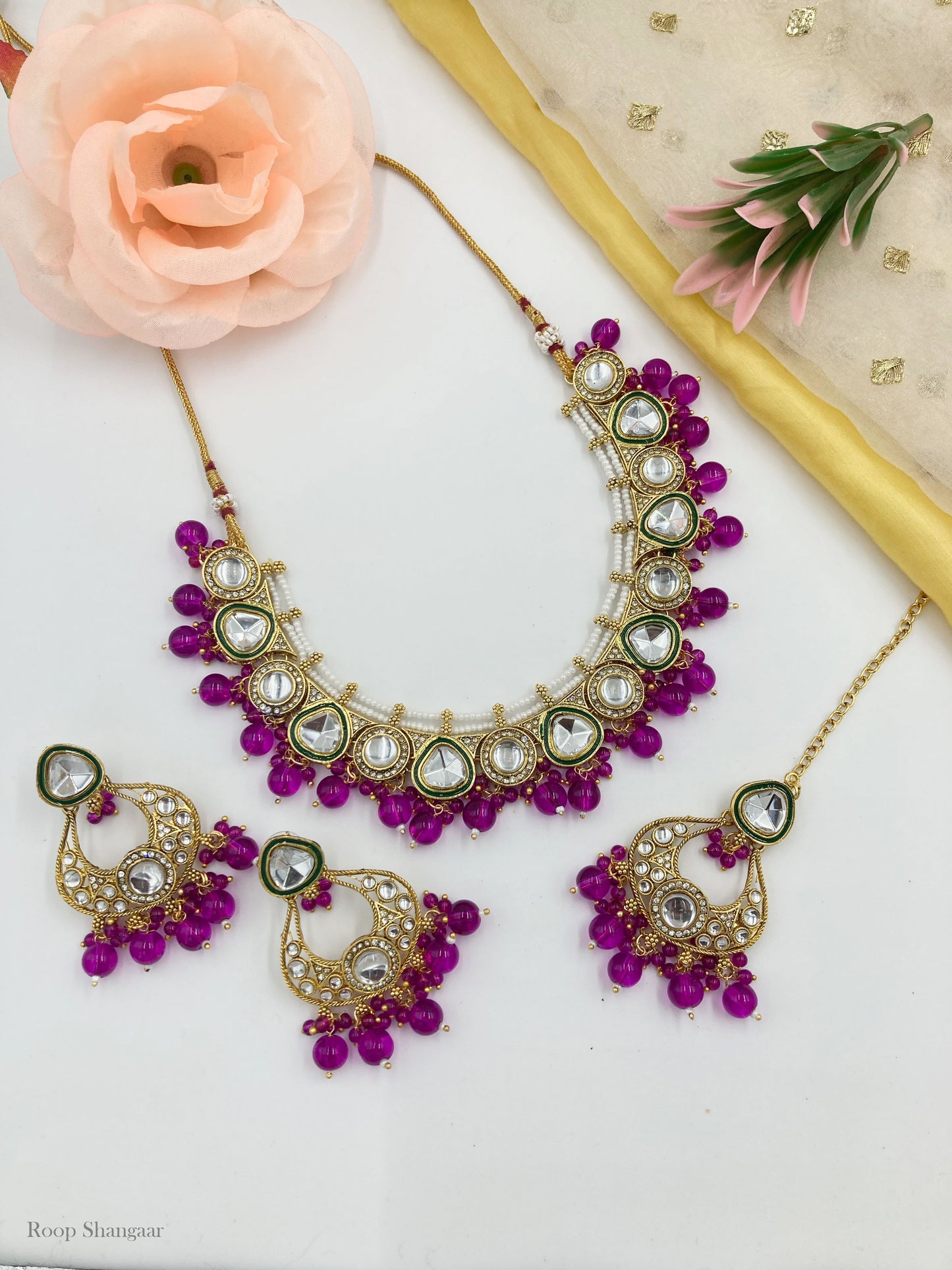 Purple Grishma Jewellery Set