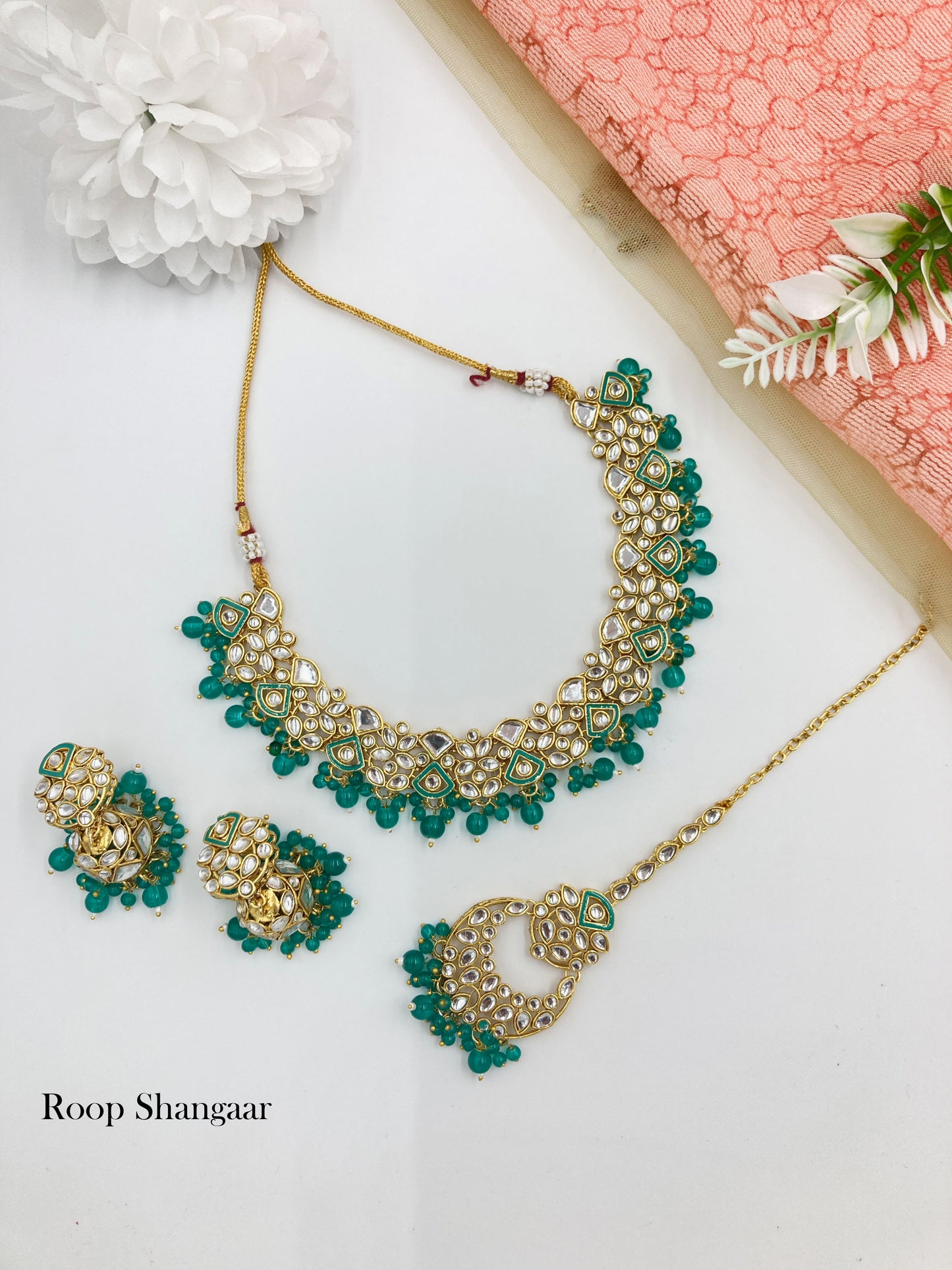 Rama Green Aruna Jewellery Set