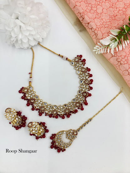 Red Aruna Jewellery Set