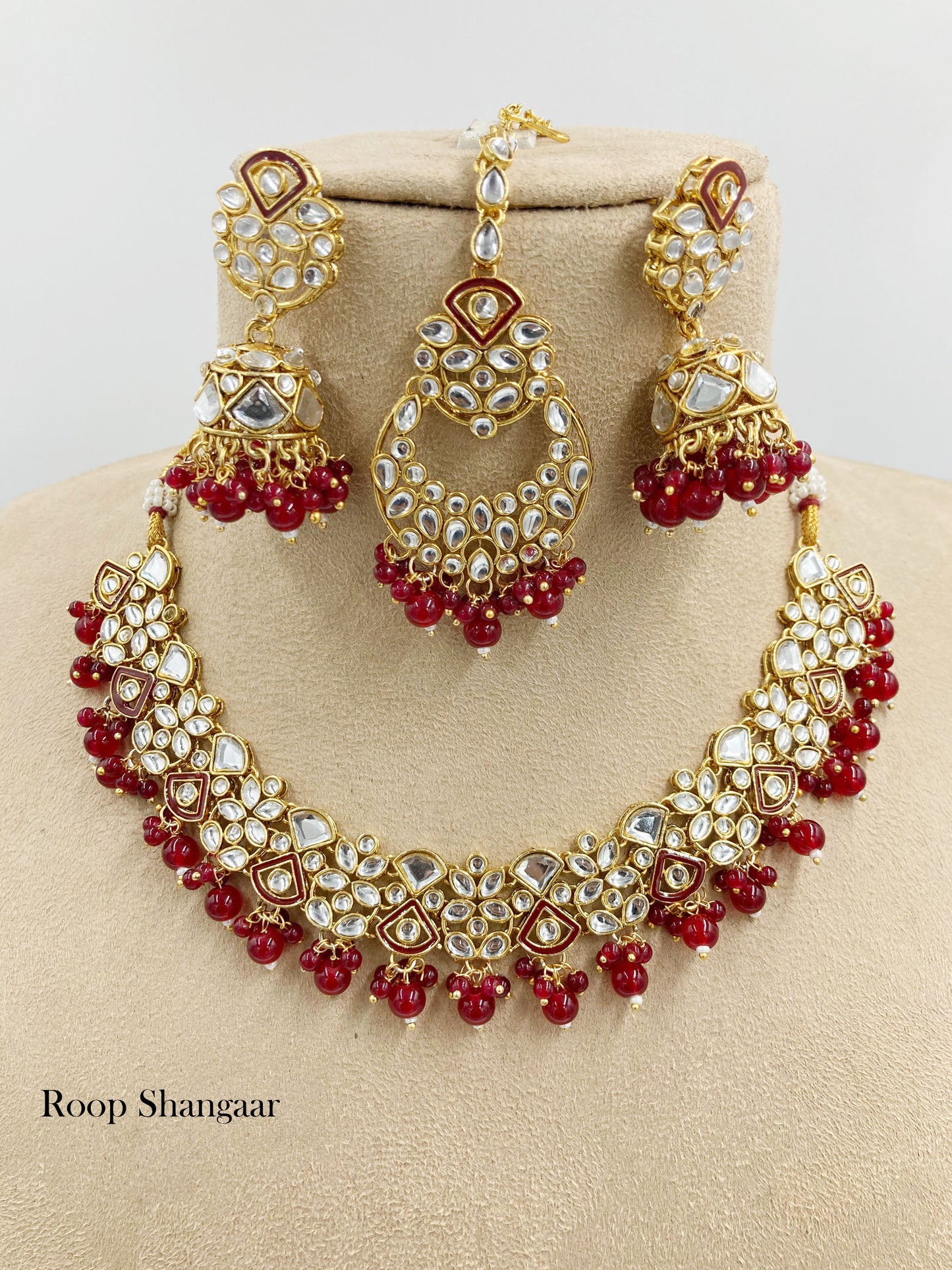 Red Aruna Jewellery Set