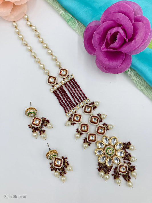 Red Suhani Jewellery Set