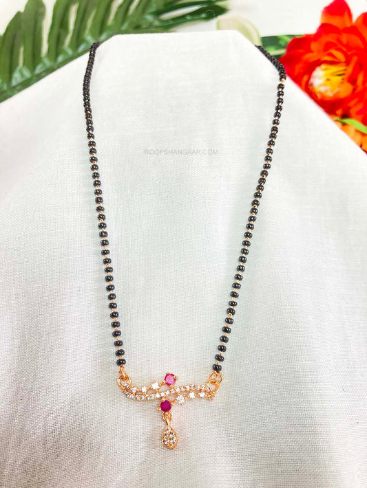 Rose Gold Saanvi Delicate Mangalsutra