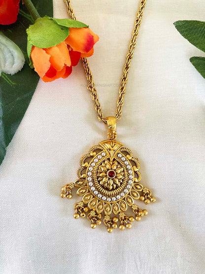 Ruby Kriti Pendent Set