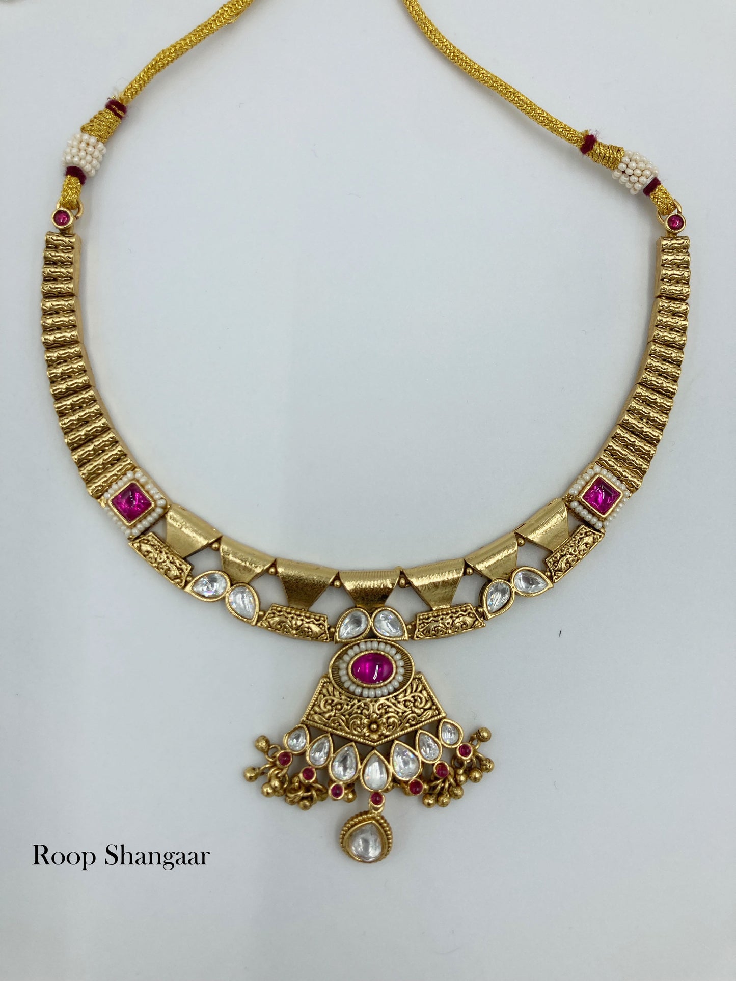 Ruby Tamannaah Temple Jewellery Set