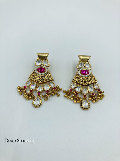 Ruby Tamannaah Temple Jewellery Set