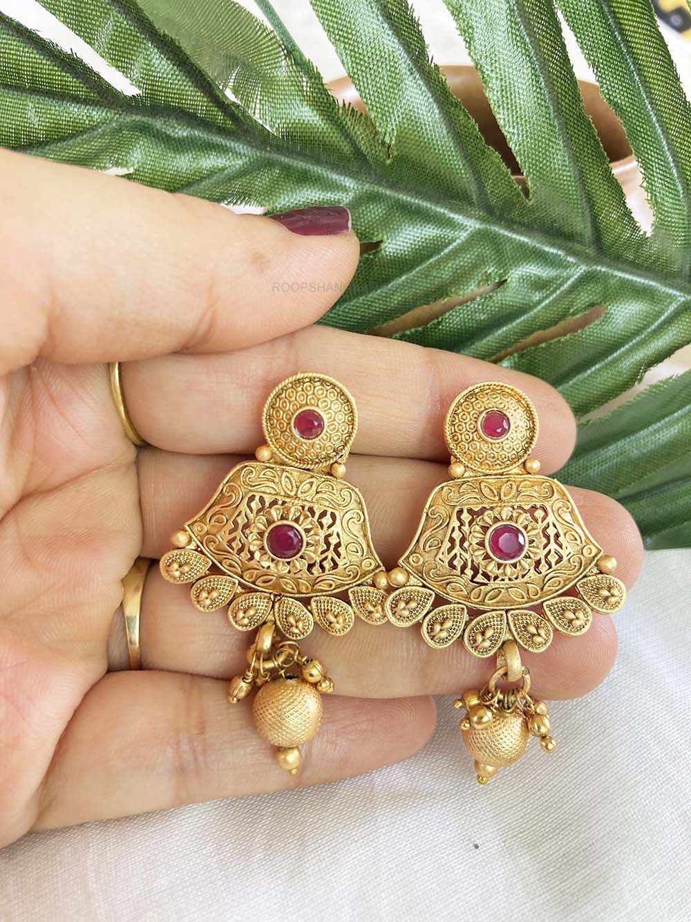 Ruby Pushpa Jewellery Set